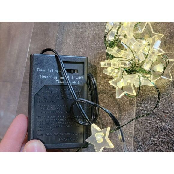 Mini star string light warm white decor home figure - Picture 4 of 4